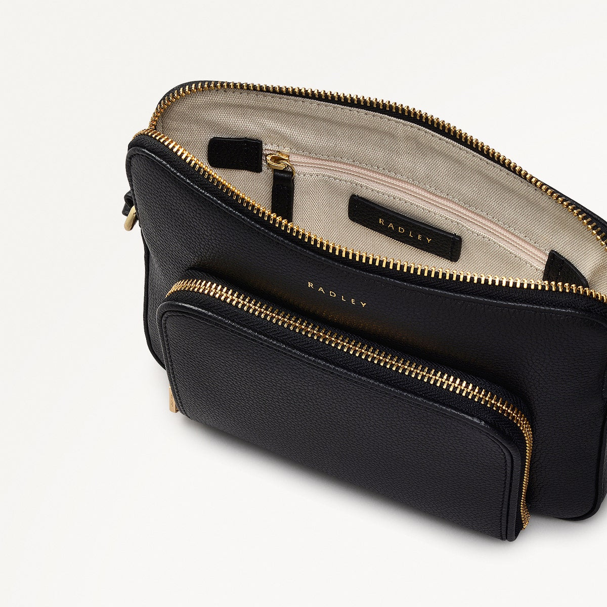 Radley London Black Small Ziptop Cross Body Bag