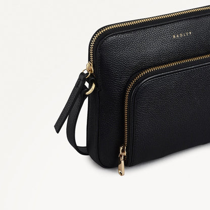 Radley London Black Small Ziptop Cross Body Bag