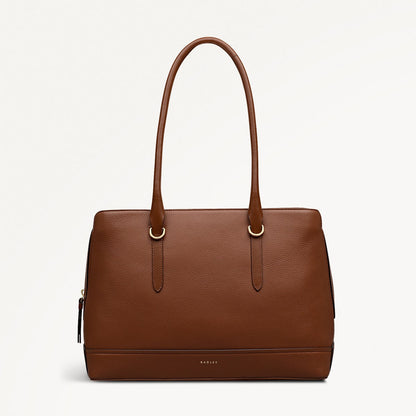 Radley London Indus Tan Medium Ziptop Shoulder Bag