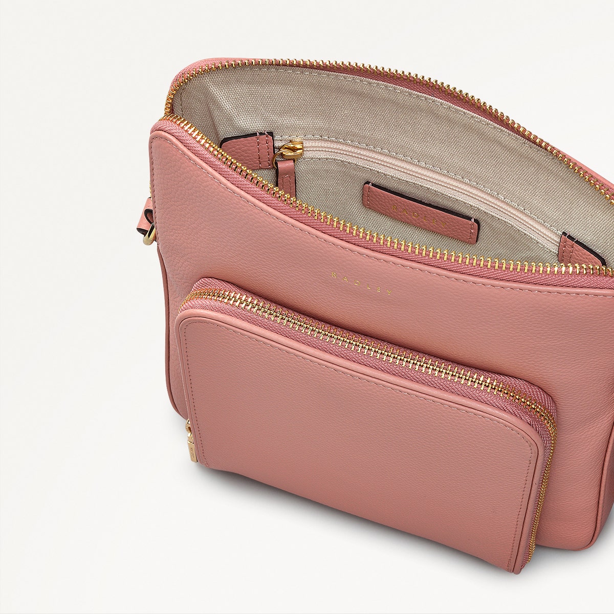 Radley London Sienna Pink Medium Ziptop Cross Body Bag