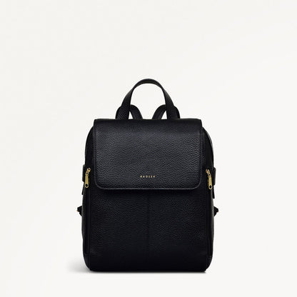 Radley London Black Medium Flapover Backpack