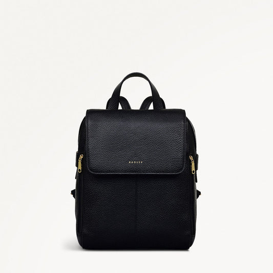 Radley London Black Medium Flapover Backpack
