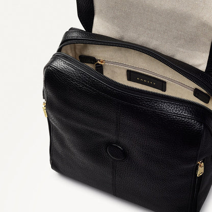 Radley London Black Medium Flapover Backpack