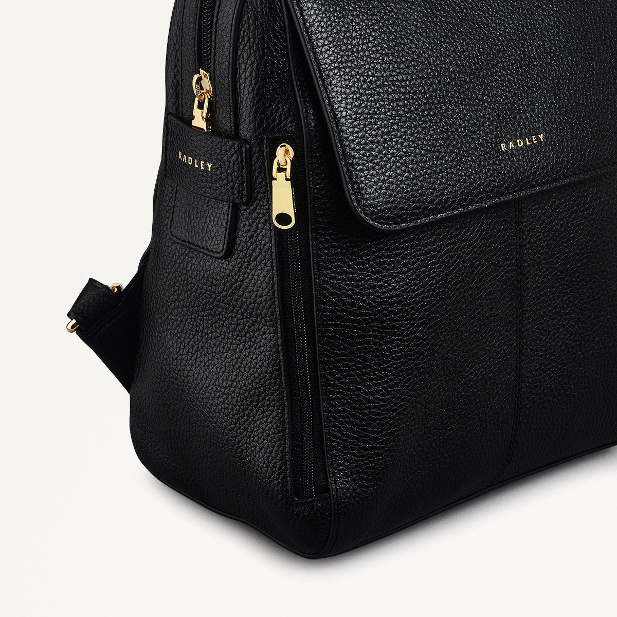 Radley London Black Medium Flapover Backpack