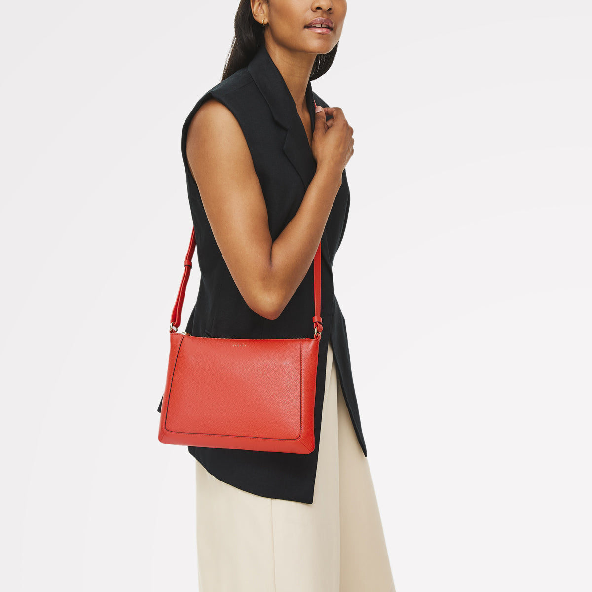 Radley London Luscious Red Small Ziptop Cross Body Bag