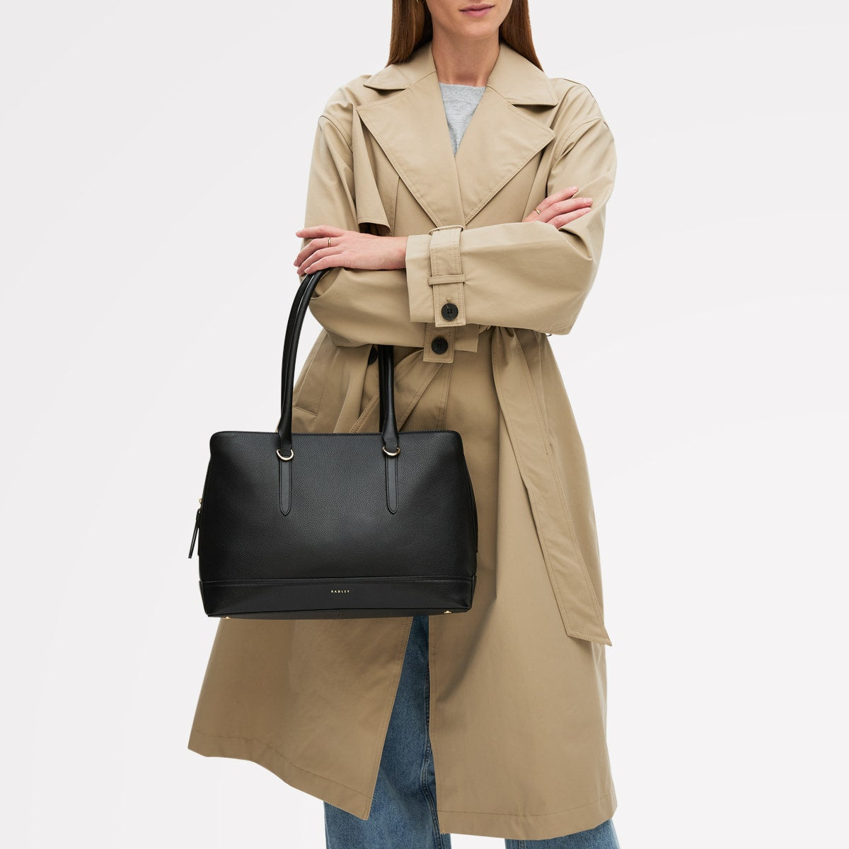 Radley London Black Medium Ziptop Shoulder Bag