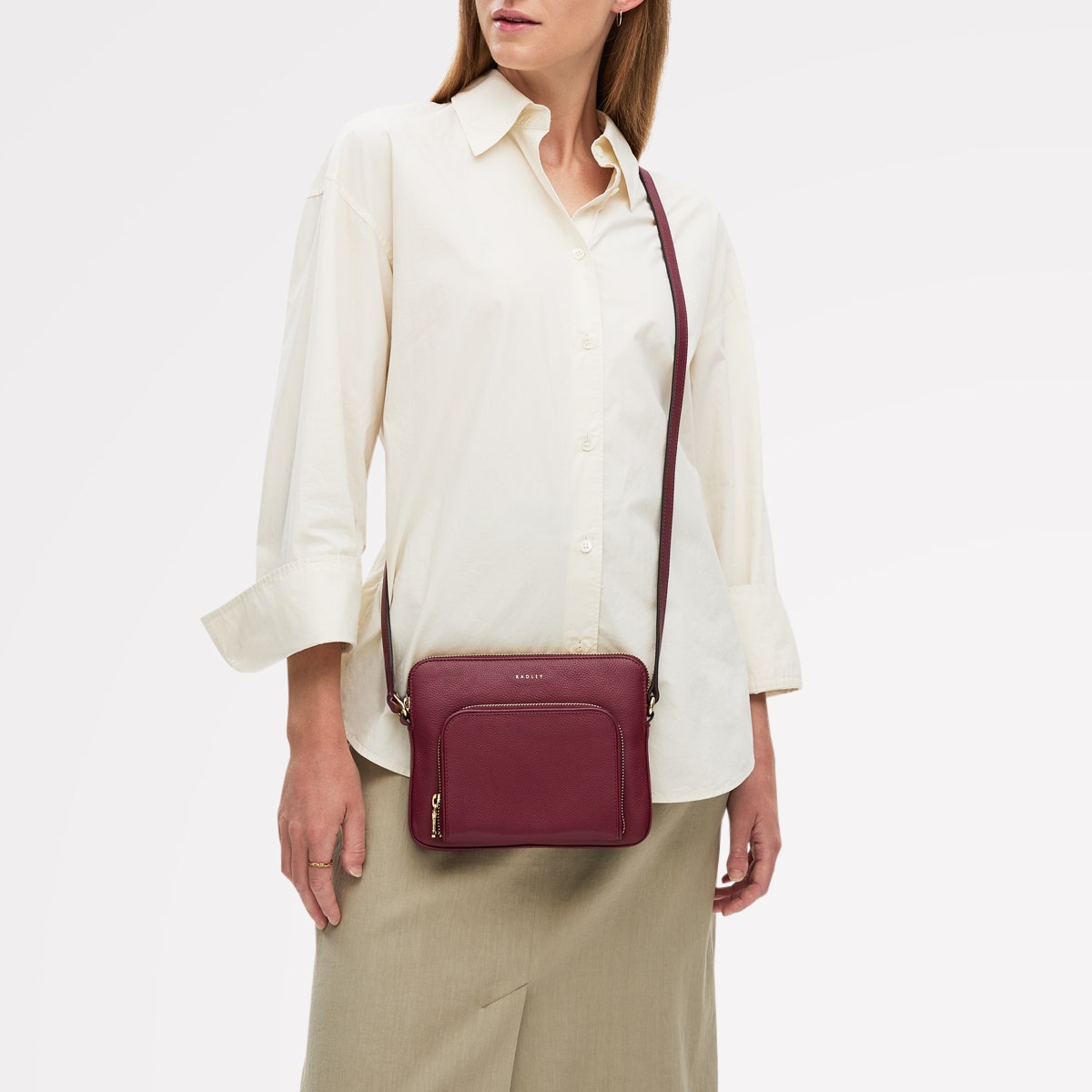 Radley London Merlot Small Ziptop Cross Body Bag