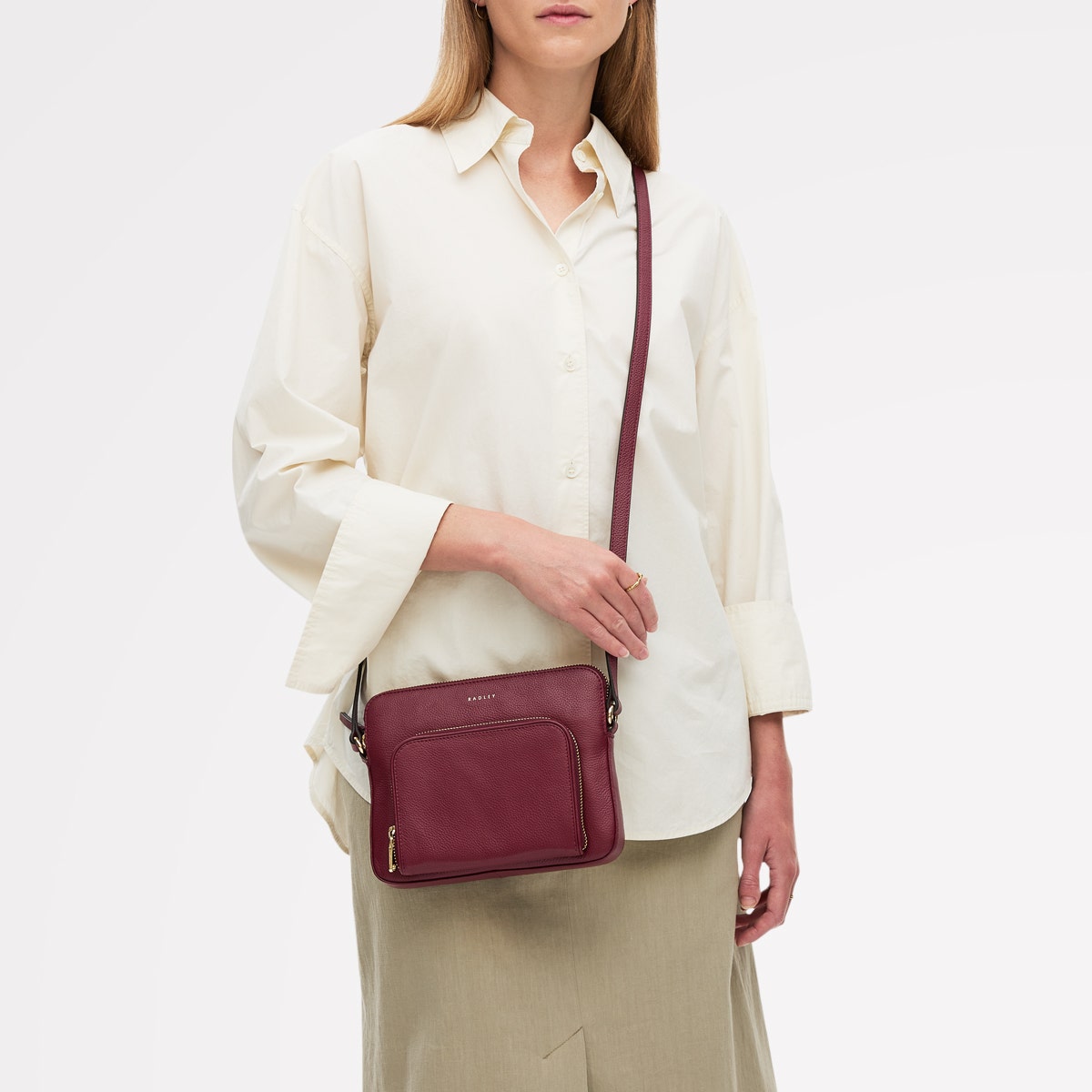 Radley London Merlot Small Ziptop Cross Body Bag