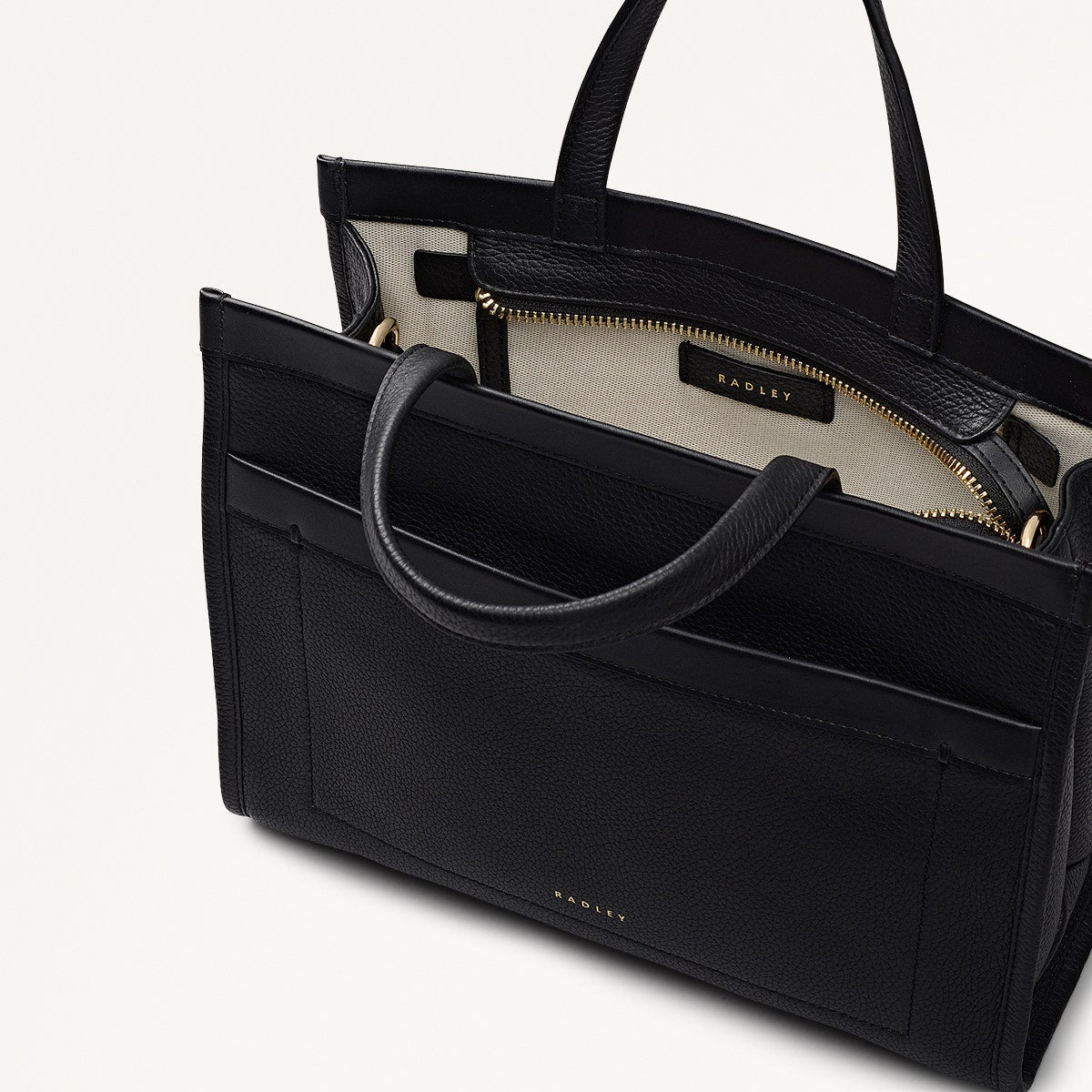 Radley London Black Small Ziptop Grab Bag