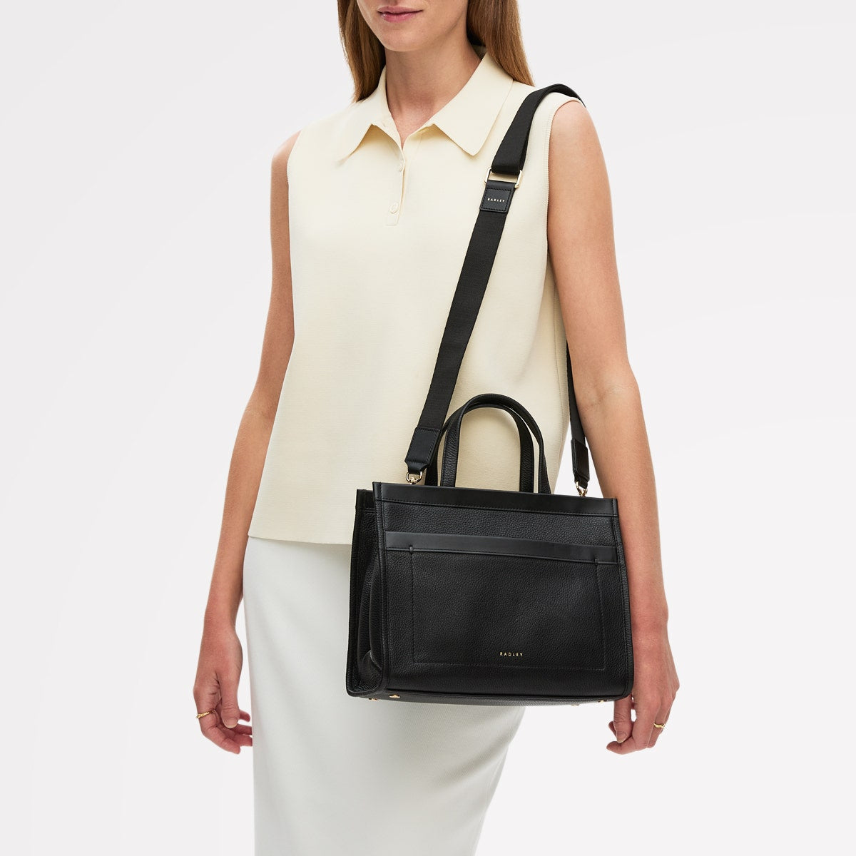 Radley London Black Small Ziptop Grab Bag
