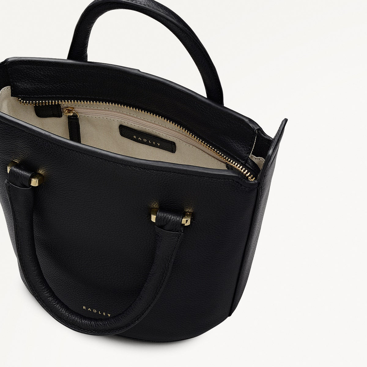 Radley London Black Small Ziptop Grab Bag