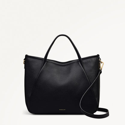 Radley London Black Medium Ziptop Grab Bag