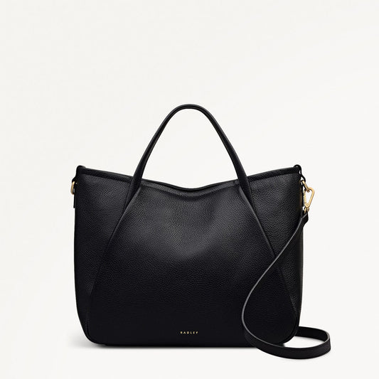 Radley London Black Medium Ziptop Grab Bag