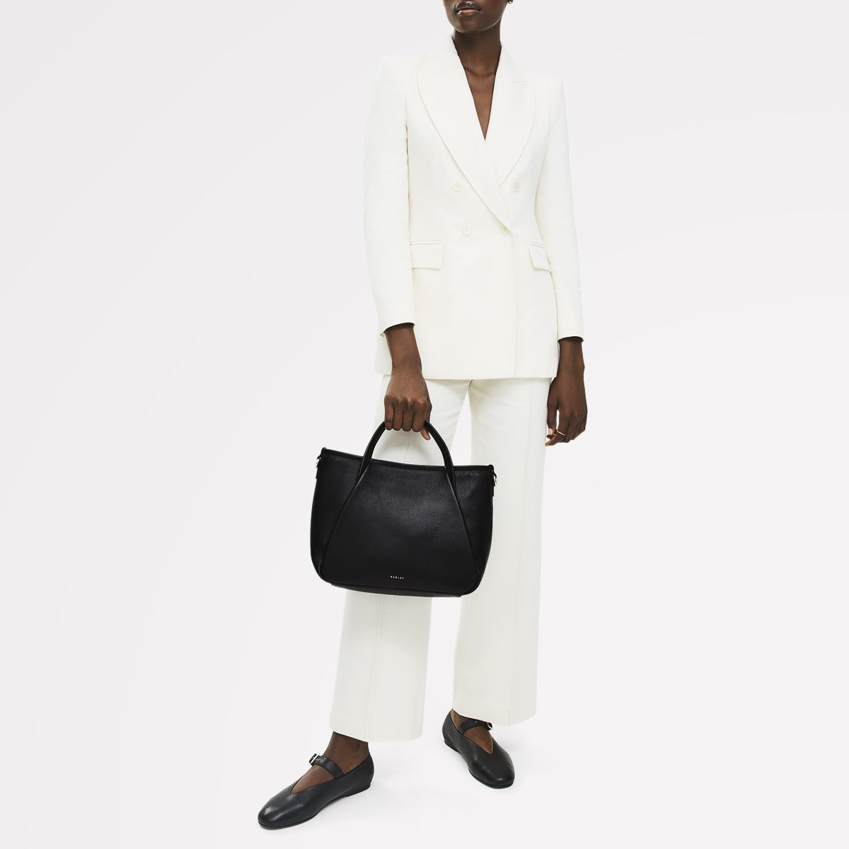 Radley London Black Medium Ziptop Grab Bag
