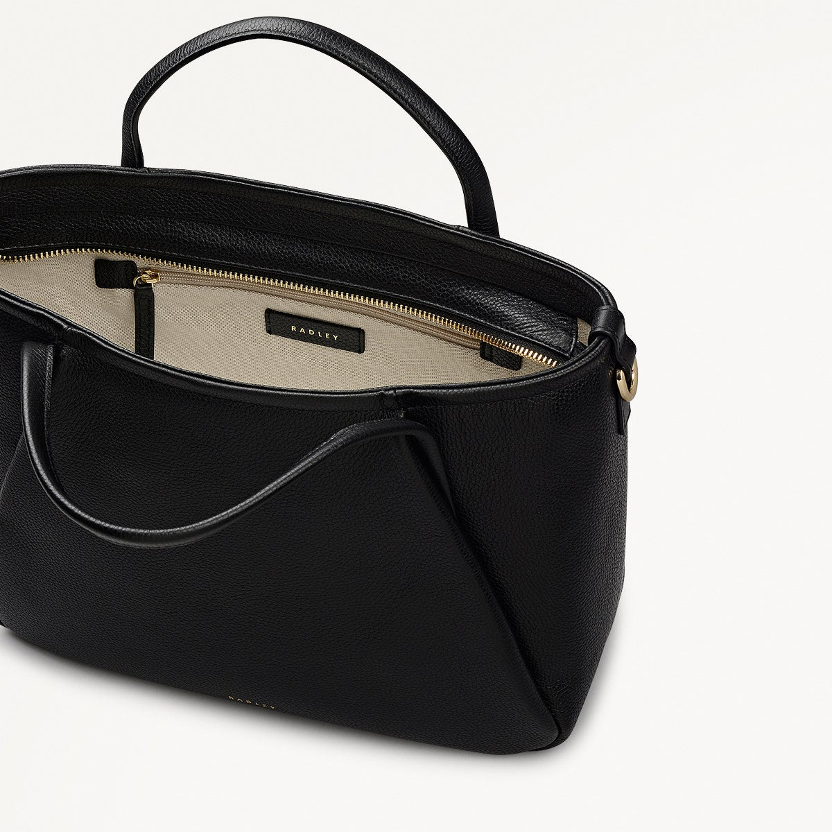 Radley London Black Medium Ziptop Grab Bag