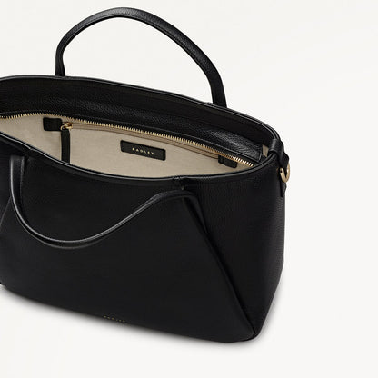 Radley London Black Medium Ziptop Grab Bag