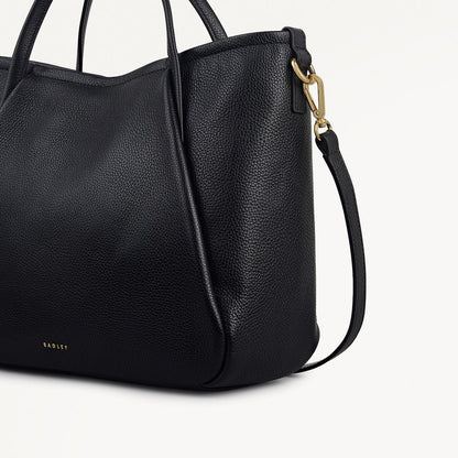 Radley London Black Medium Ziptop Grab Bag
