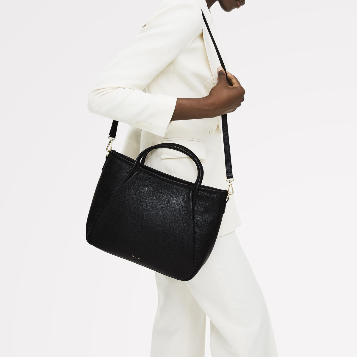 Radley London Black Medium Ziptop Grab Bag