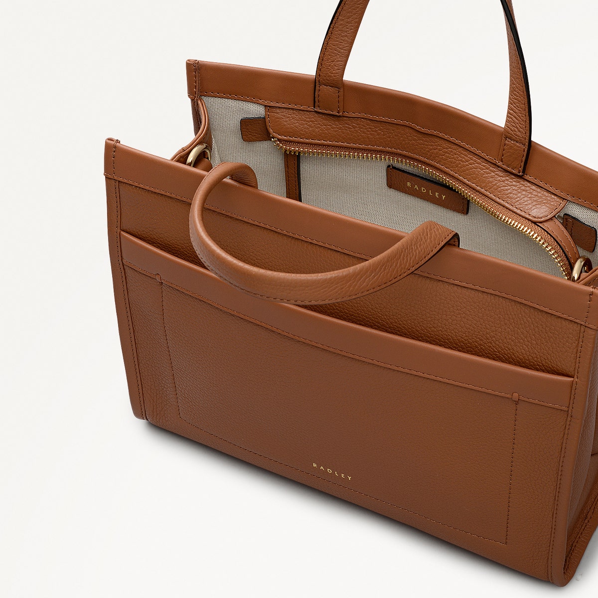 Radley London Indus Tan Small Ziptop Grab Bag