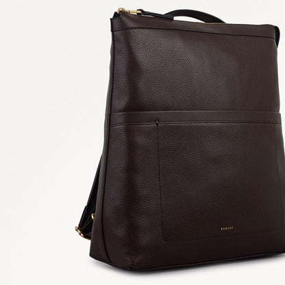 Radley London Dark Oak Large Ziptop Backpack