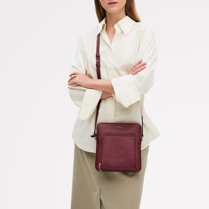 Radley London Merlot Medium Ziptop Cross Body Bag