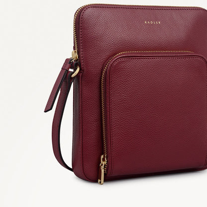 Radley London Merlot Medium Ziptop Cross Body Bag
