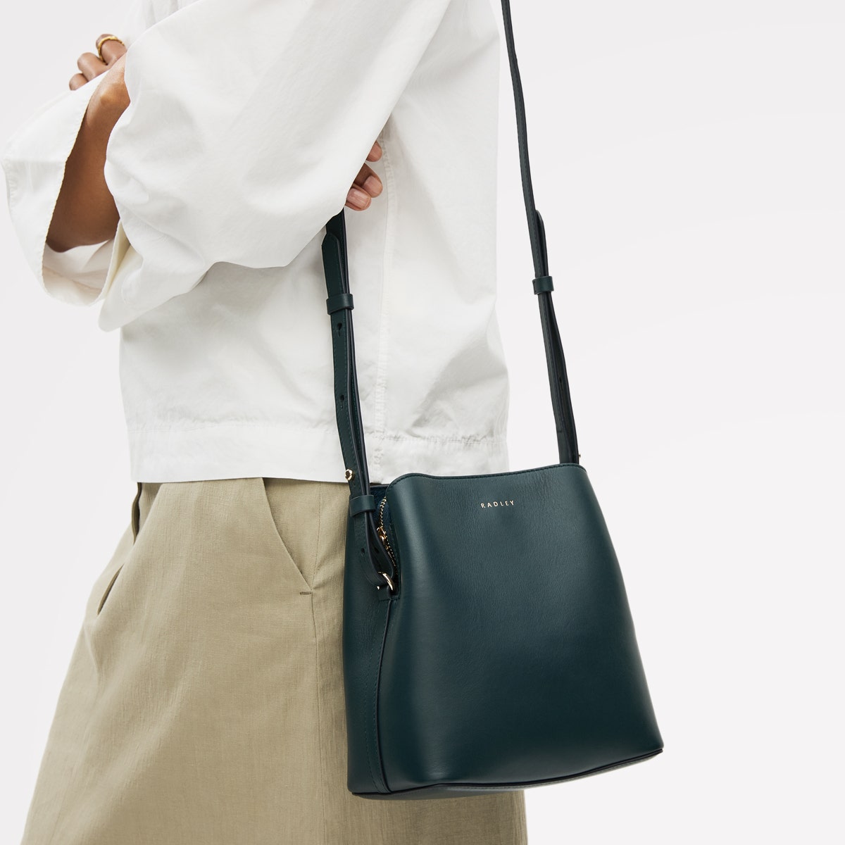 Radley London Teal Small Compartment Cross Body Bag