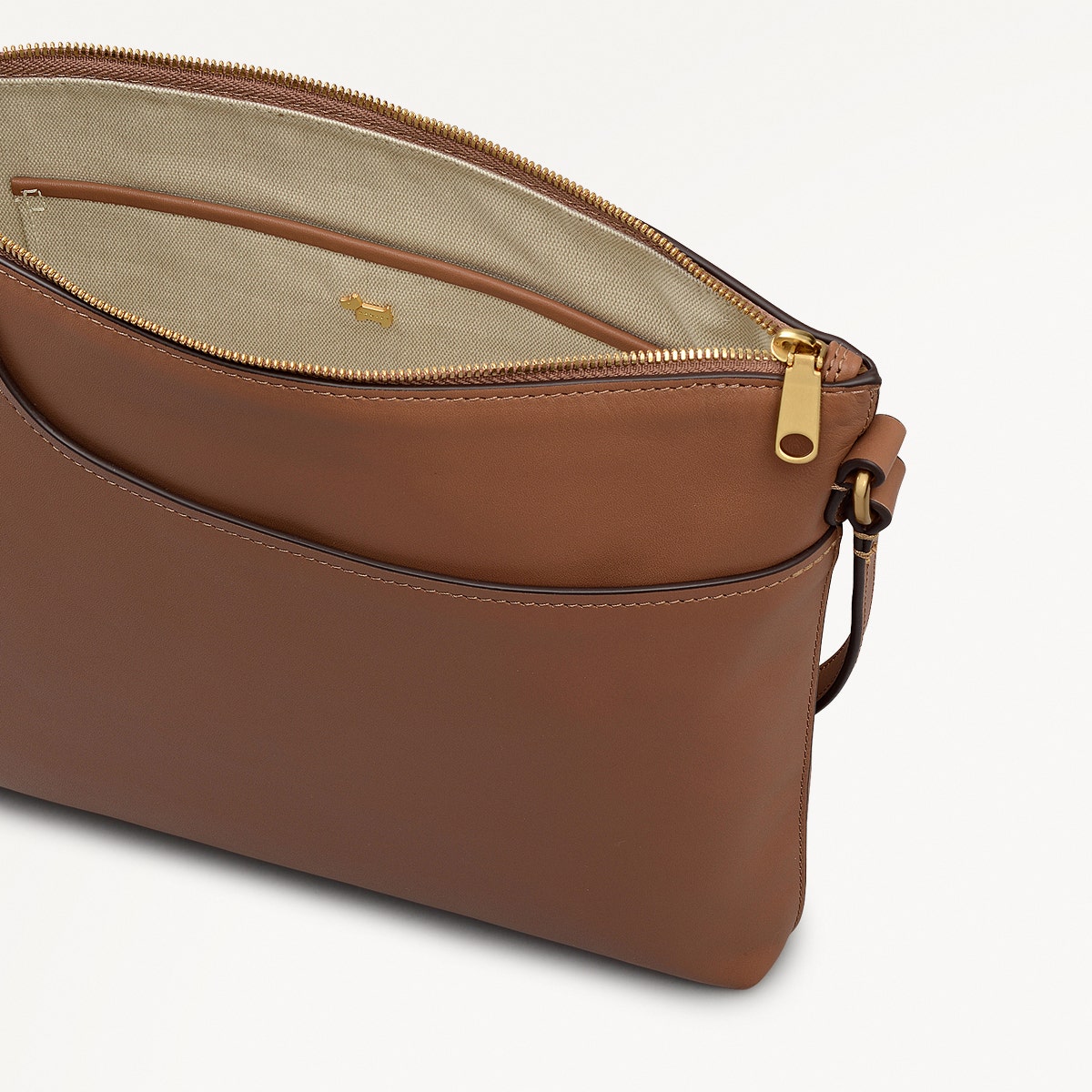 Radley London Saddle Large Ziptop North-South Cross Body Bag