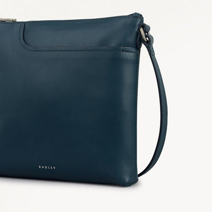 Radley London Teal Small Ziptop North-South Cross Body Bag