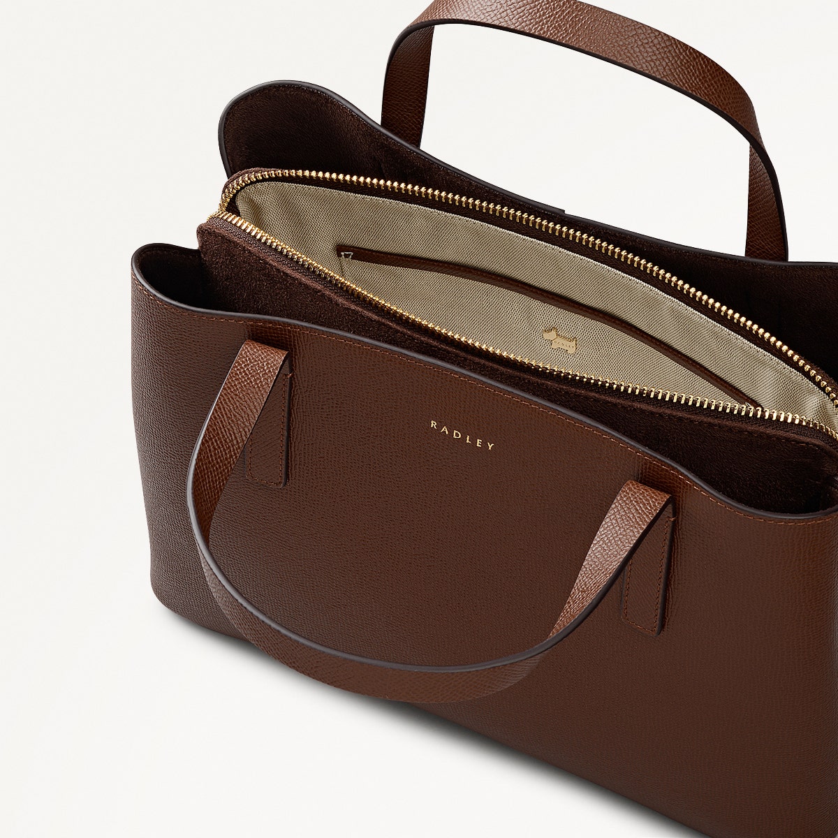 Radley London Chocolate Medium Ziptop Grab Bag