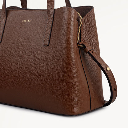 Radley London Chocolate Medium Ziptop Grab Bag