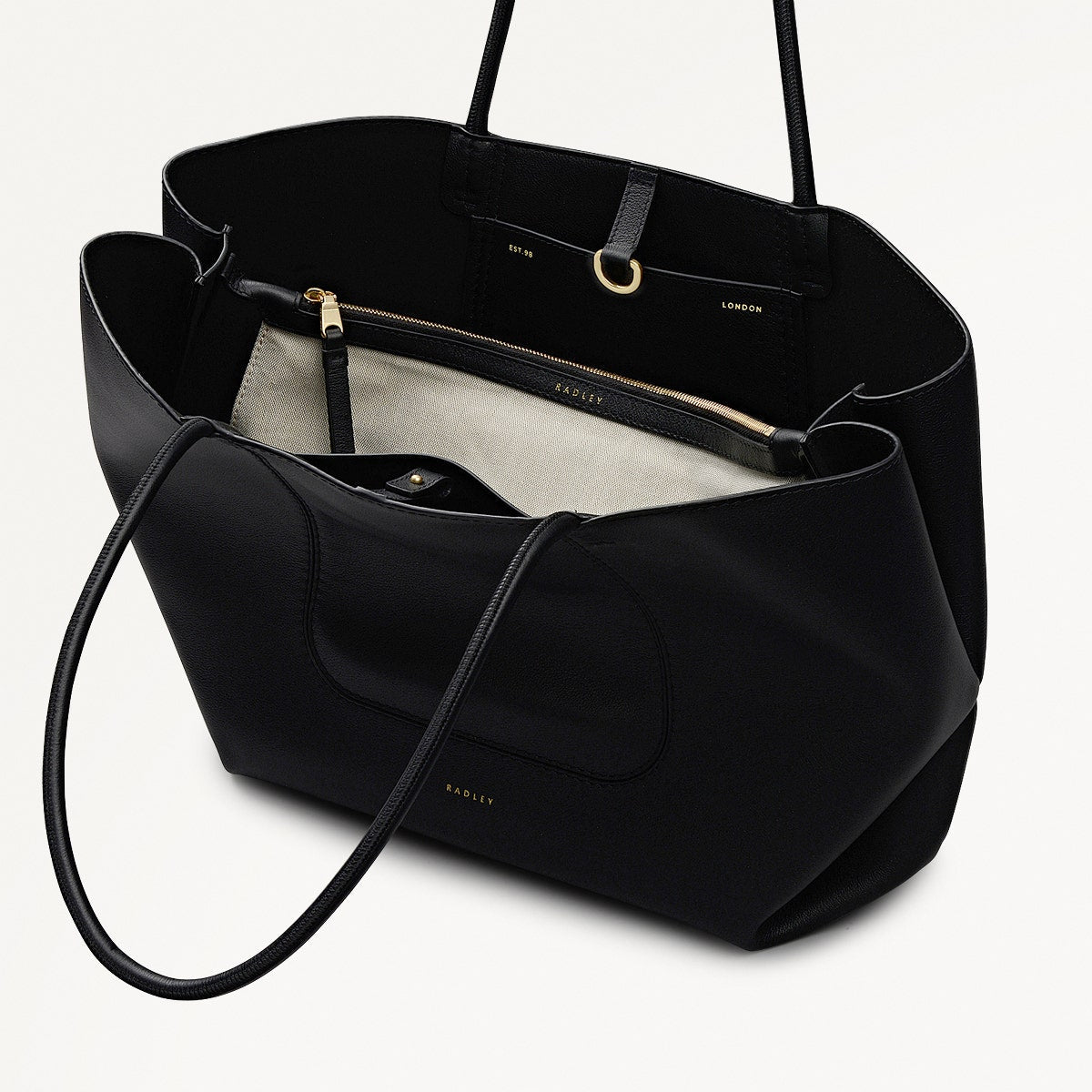Radley London Black Medium Ziptop Shoulder Bag