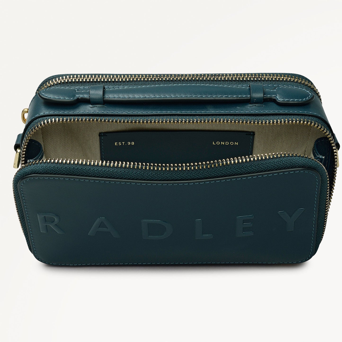 Radley London Teal Micro Zip Around Cross Body Bag