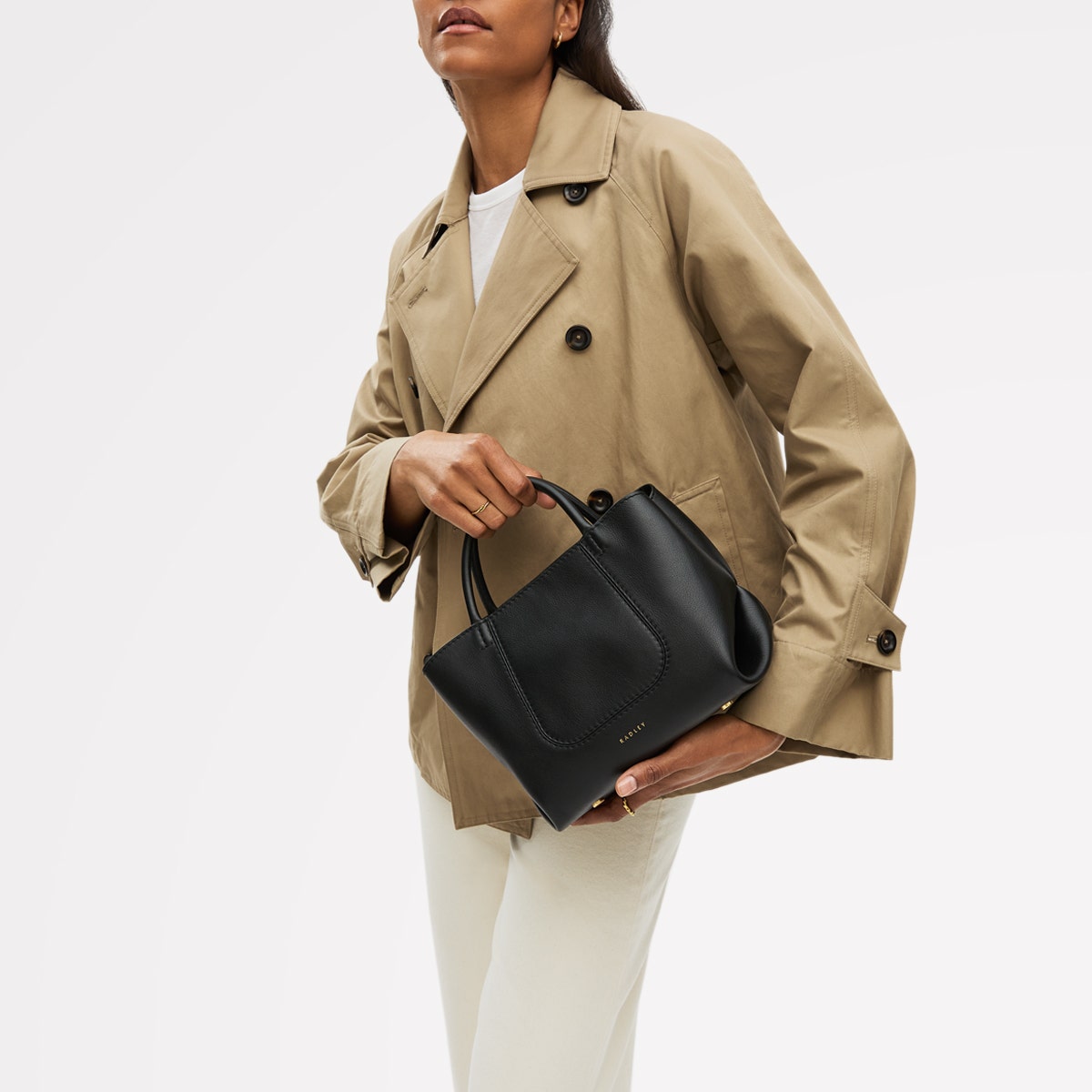 Radley London Black Small Ziptop Grab Bag