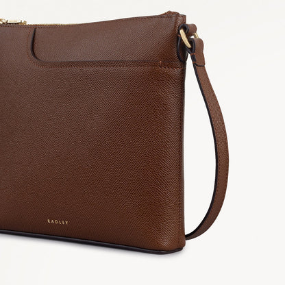 Radley London Chocolate Small Ziptop North-South Cross Body Bag