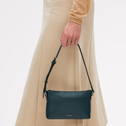 Radley London Teal Mini Ziptop East-West Shoulder Bag