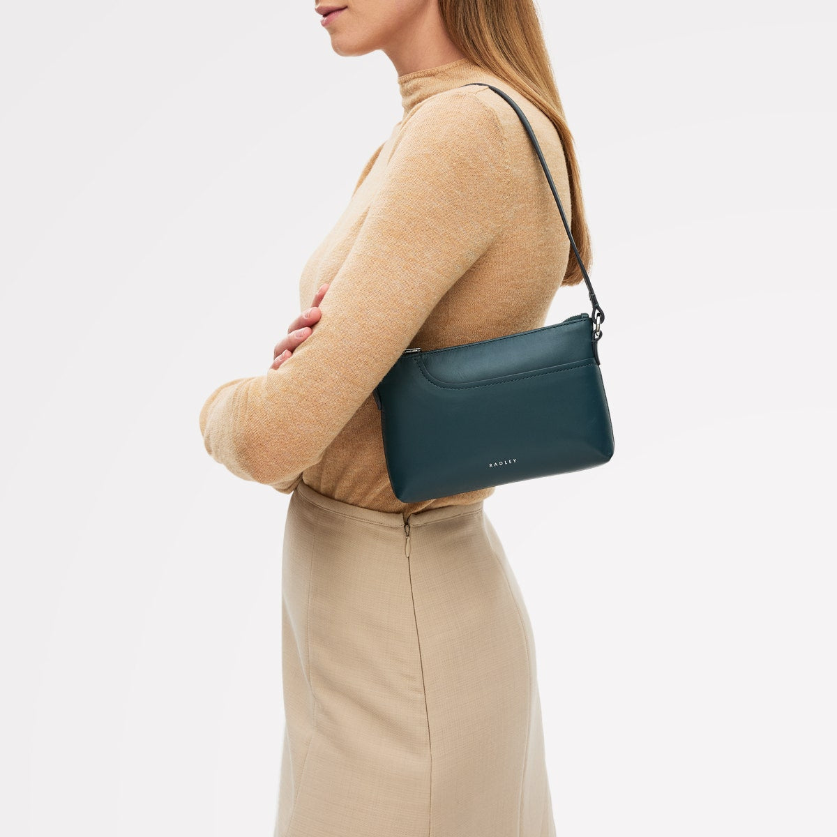 Radley London Teal Mini Ziptop East-West Shoulder Bag