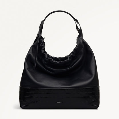 Radley London Black Large Drawstring Shoulder Bag