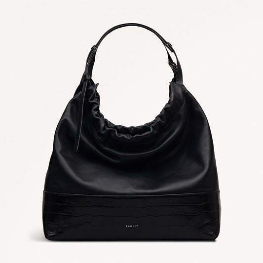 Radley London Black Large Drawstring Shoulder Bag