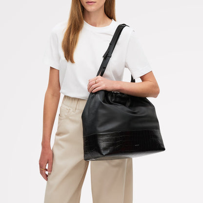 Radley London Black Large Drawstring Shoulder Bag