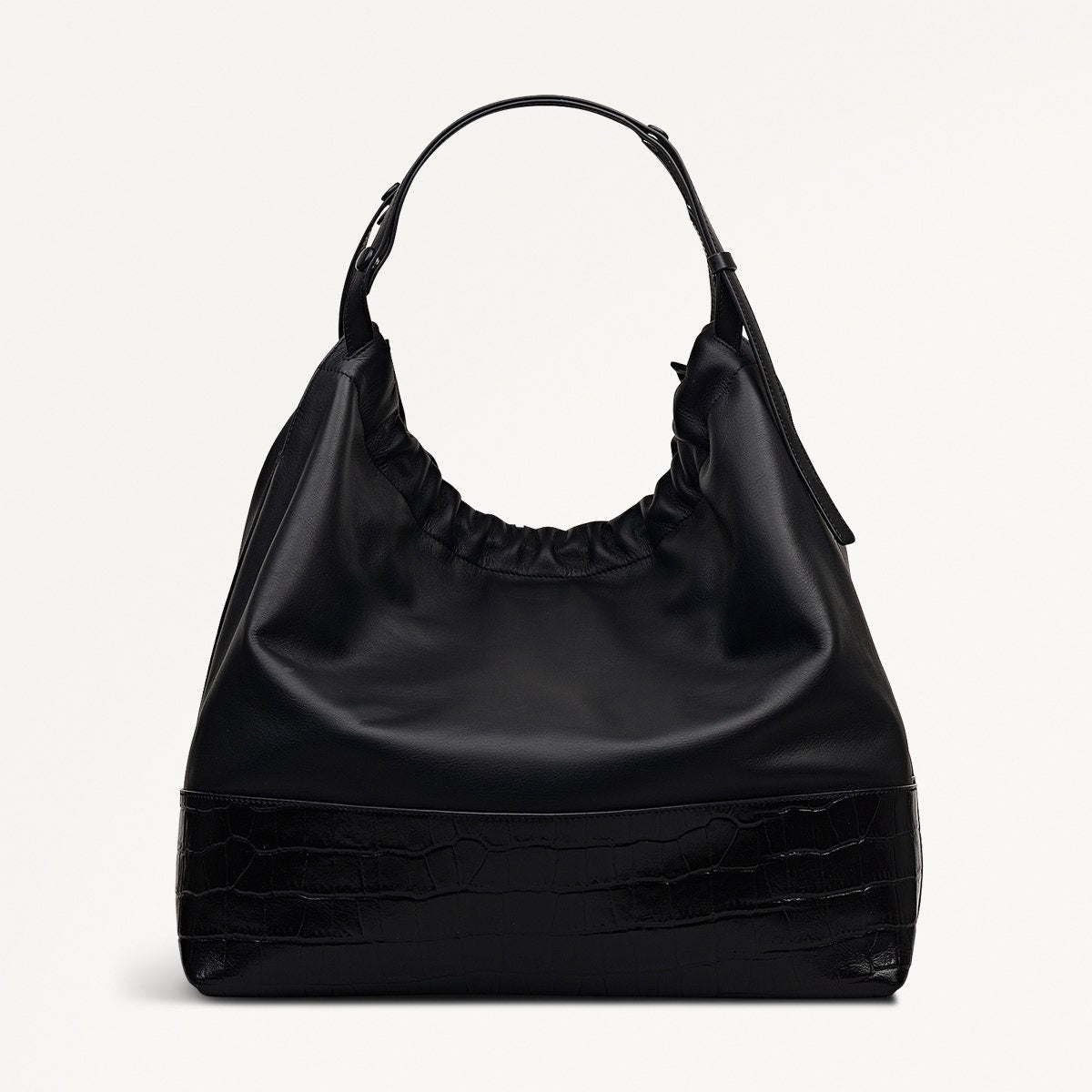 Radley London Black Large Drawstring Shoulder Bag