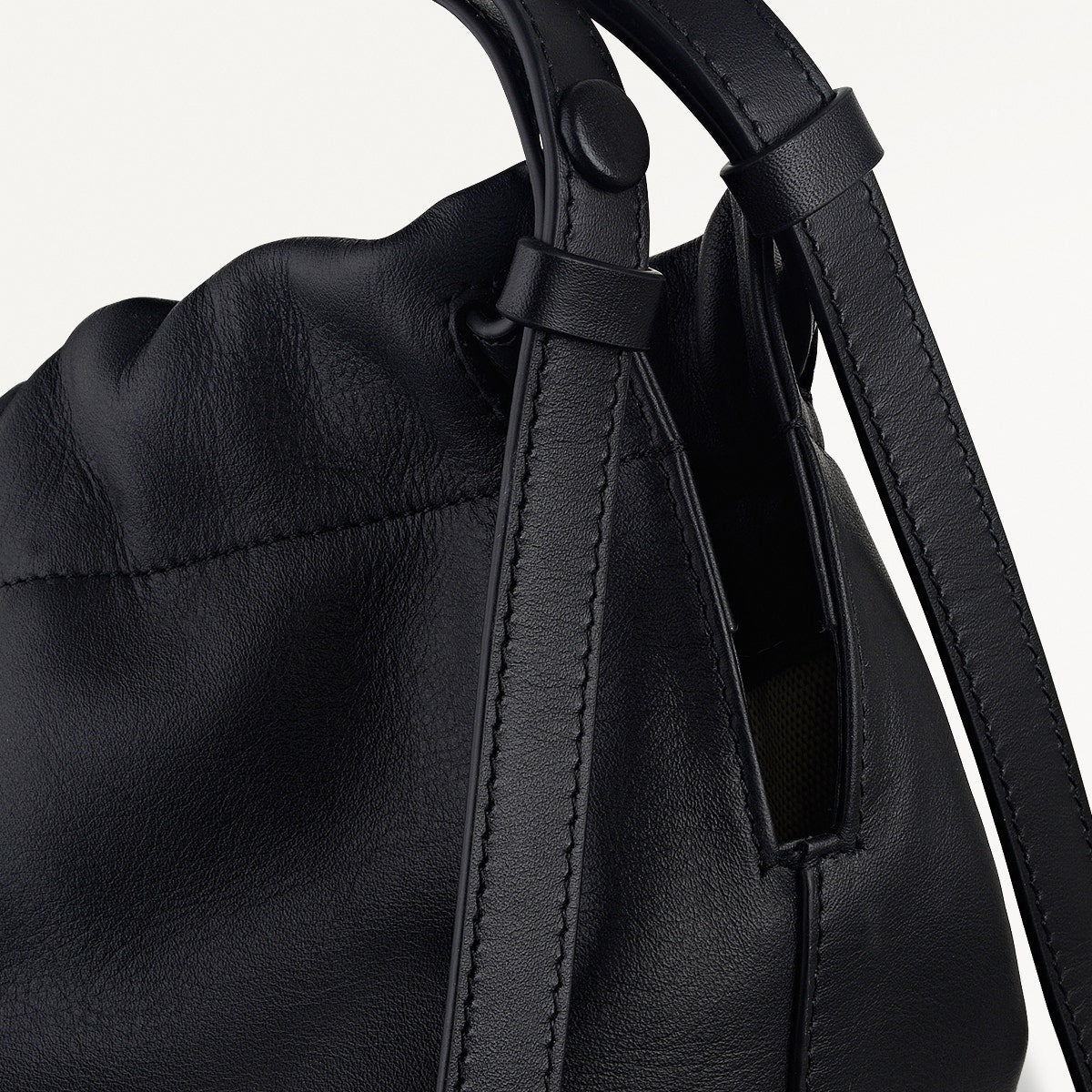 Radley London Black Large Drawstring Shoulder Bag