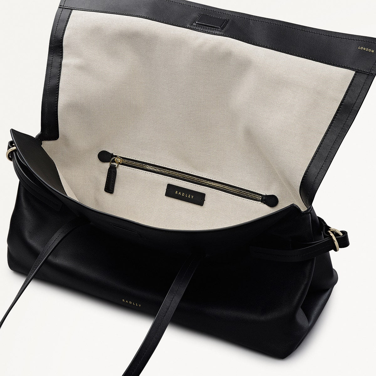Radley London Black Medium Flapover Shoulder Bag
