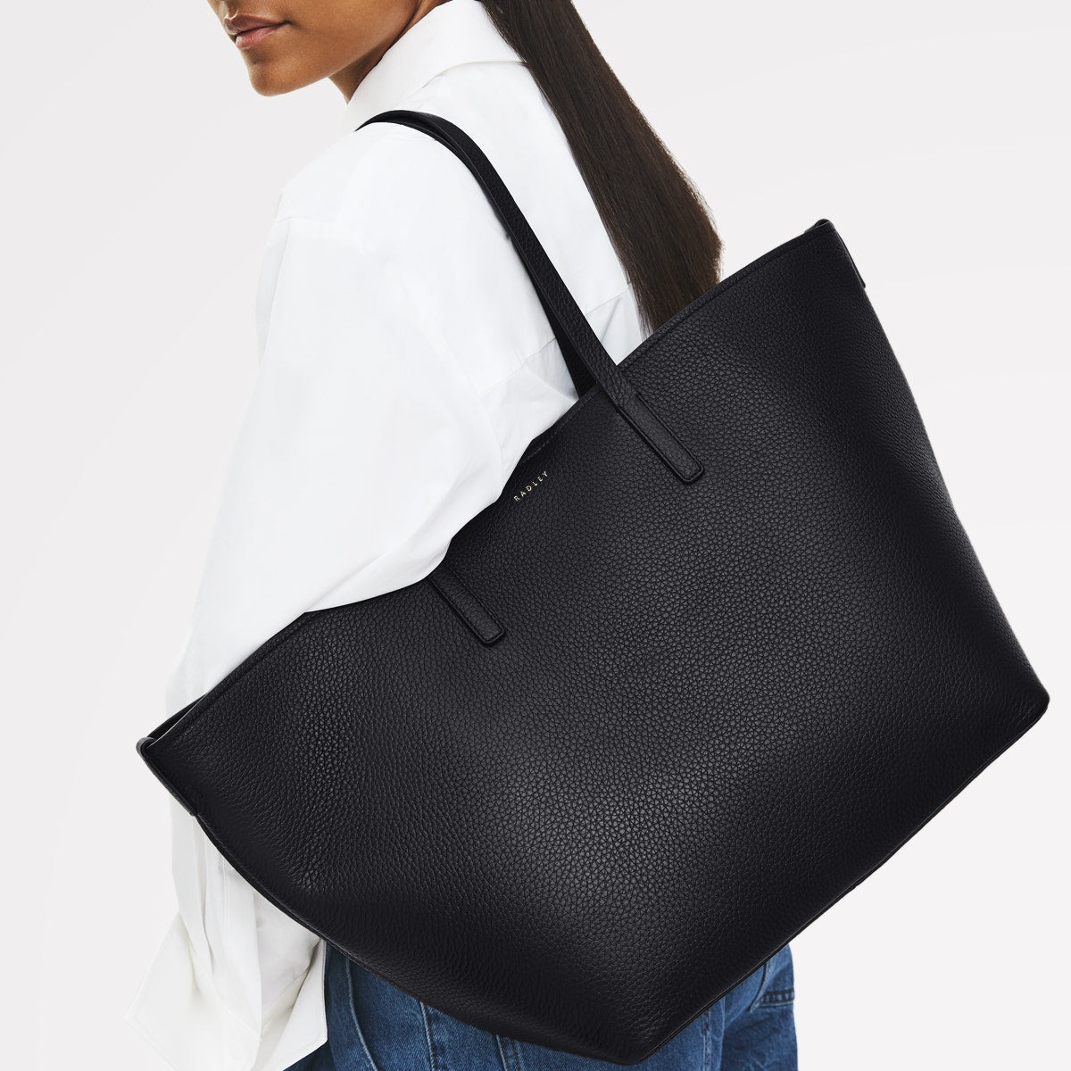 Radley London Black Large Open Top Tote Bag
