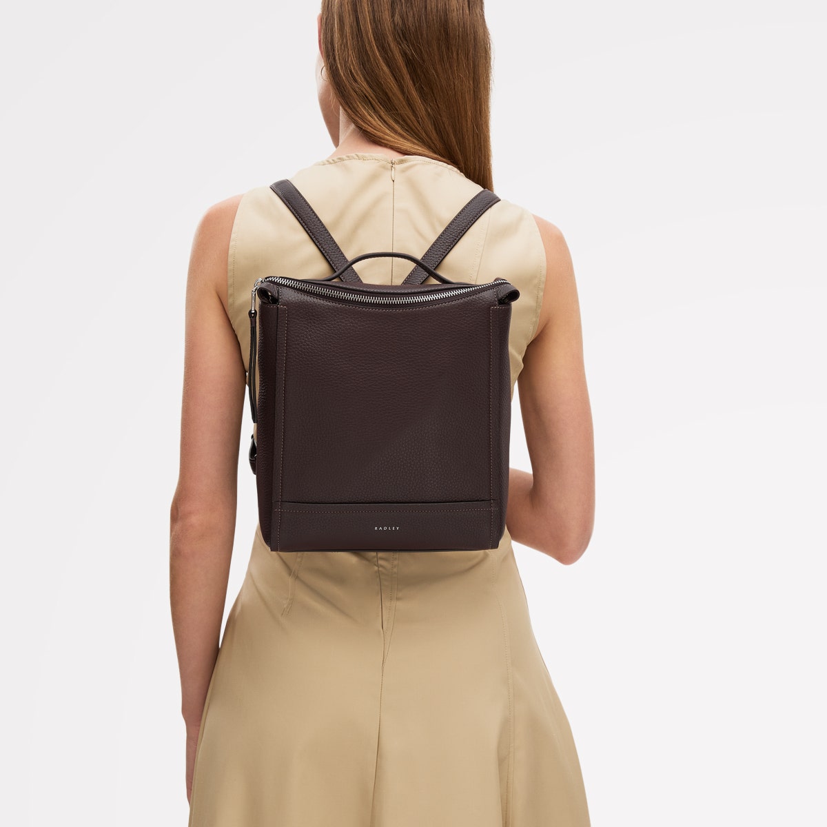 Radley London Dark Oak Small Ziptop Backpack