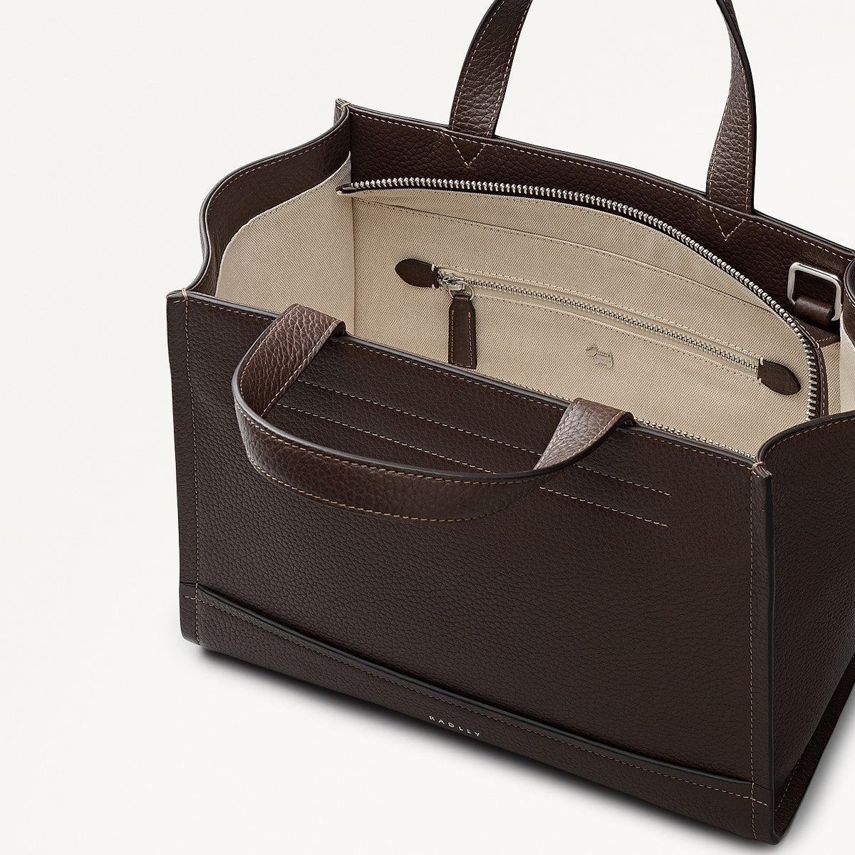 Radley London Dark Oak Medium Ziptop Grab Bag