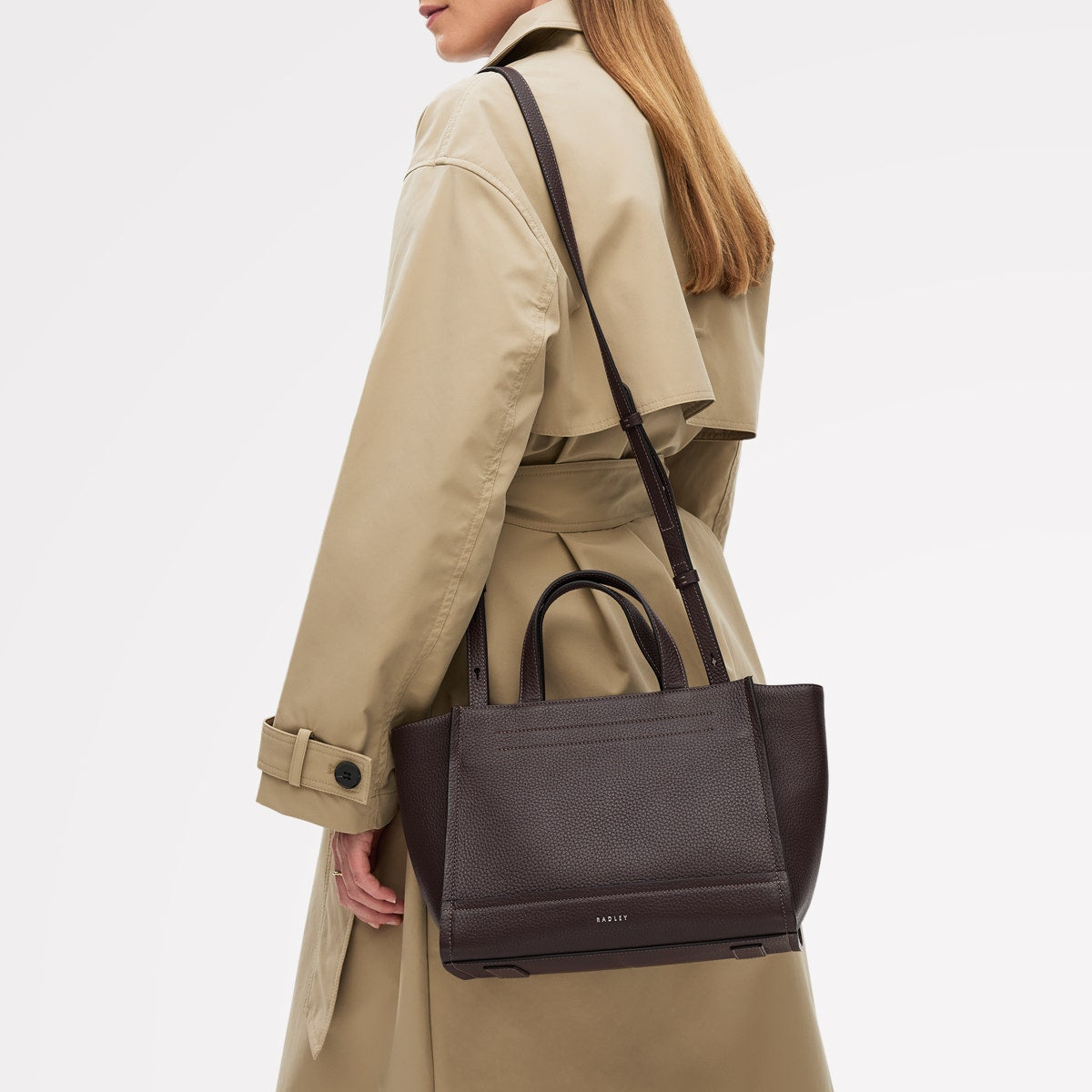 Radley London Dark Oak Medium Ziptop Grab Bag