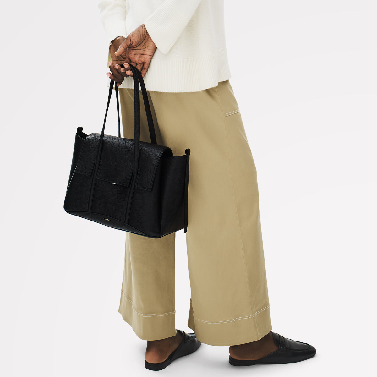 Radley London Black Medium Flapover Shoulder Bag
