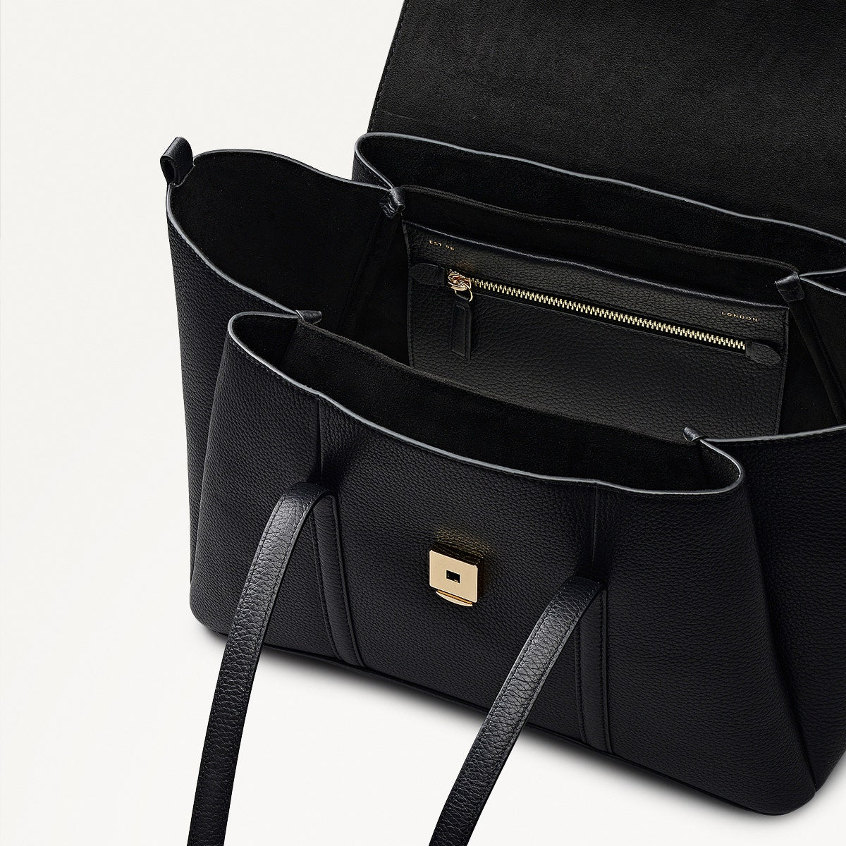 Radley London Black Medium Flapover Shoulder Bag