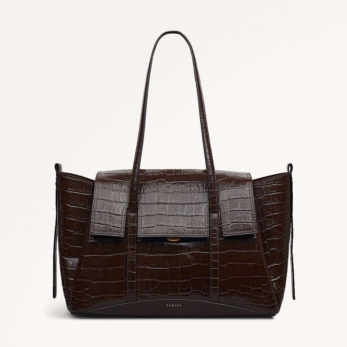Radley London Dark Oak Medium Flapover Shoulder Bag